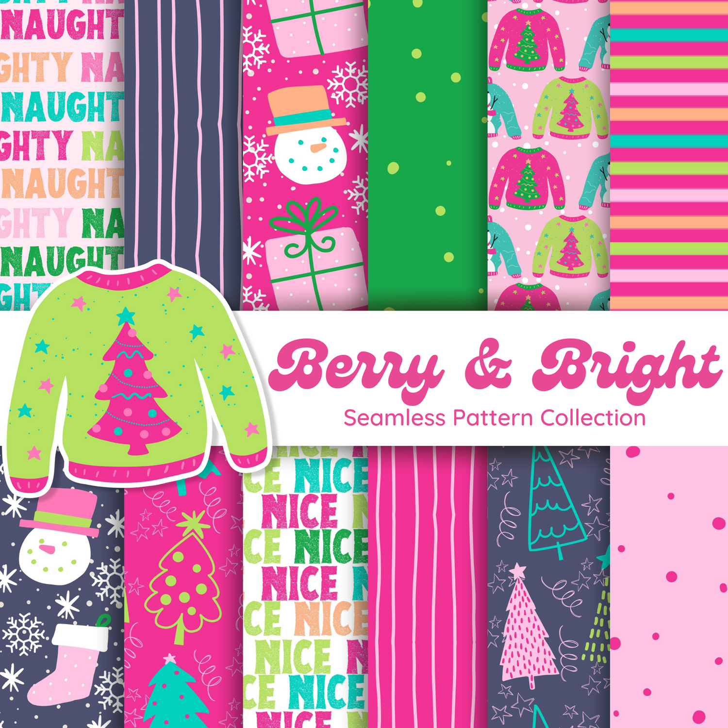 "Berry & Bright" Pattern Collection
