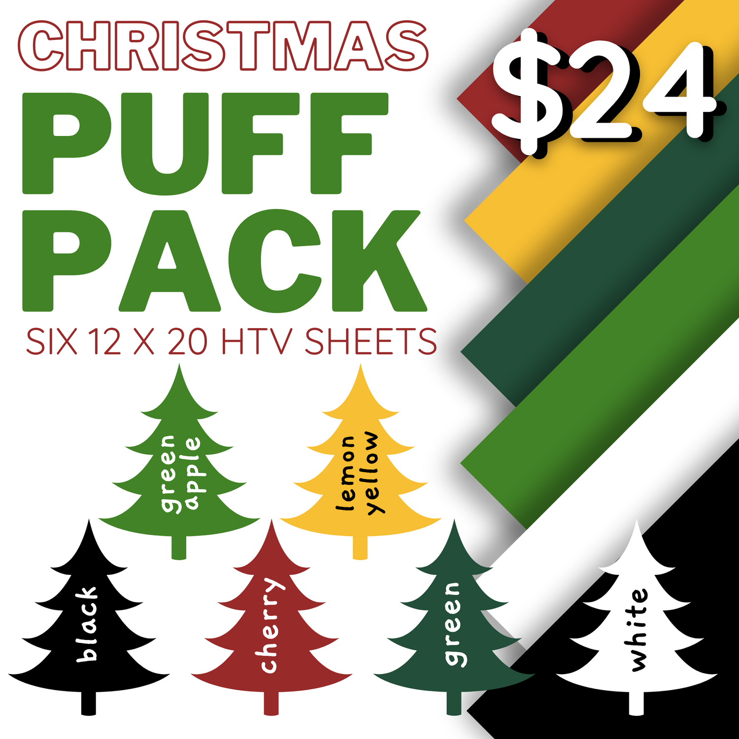 Christmas Puff 3D HTV Pack