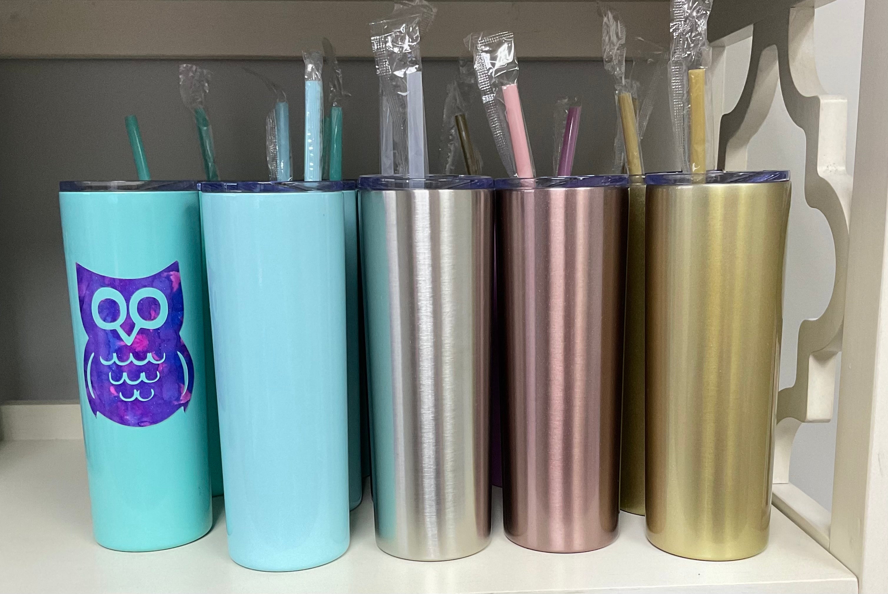 Tall Metal Skinny cups