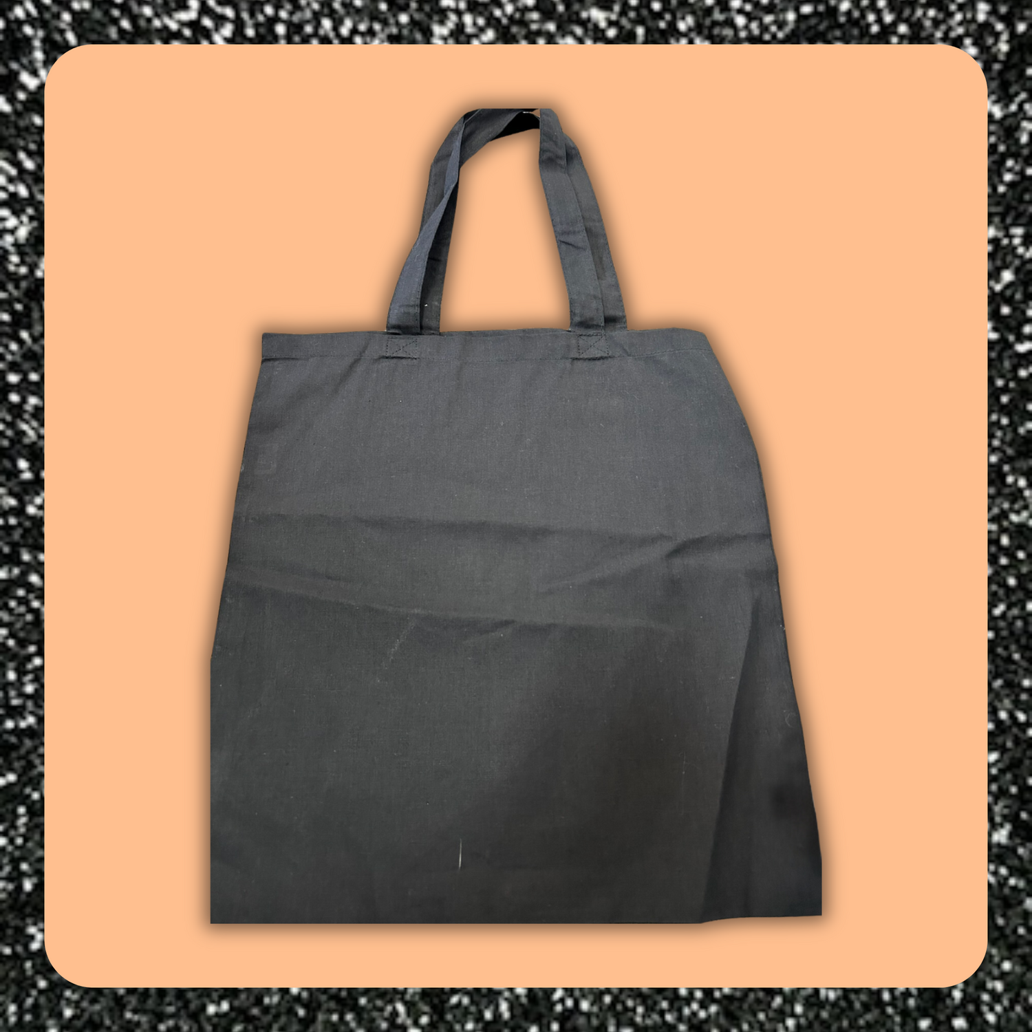 Black Tote Bag - 15"x16"