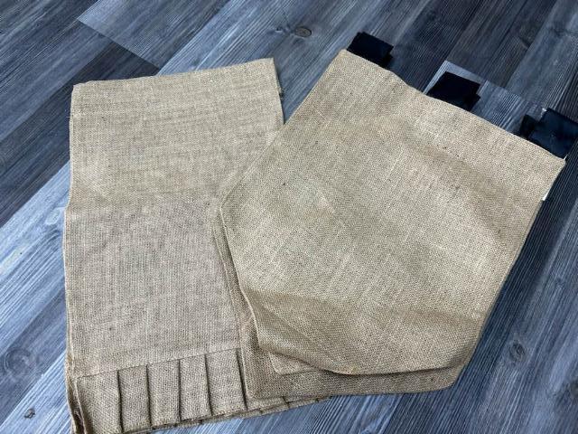 Burlap Flags - Rectangle or Pointed