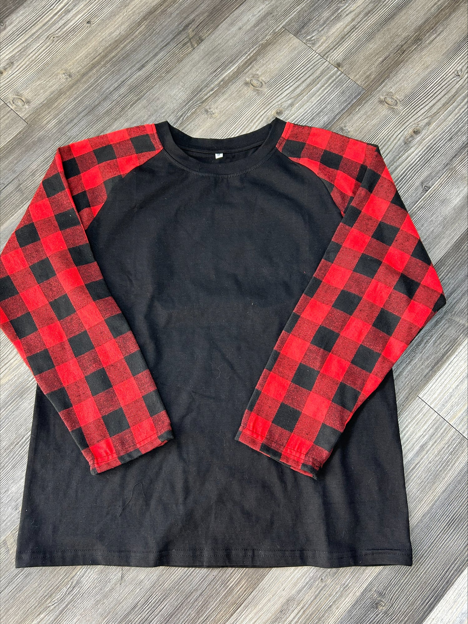 Red and Black Long Sleeve Buffalo Plaid Shirt