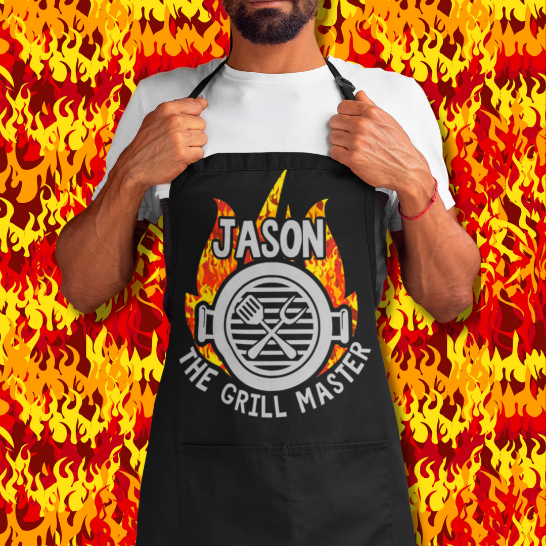 Customized "The Grill Master" Apron