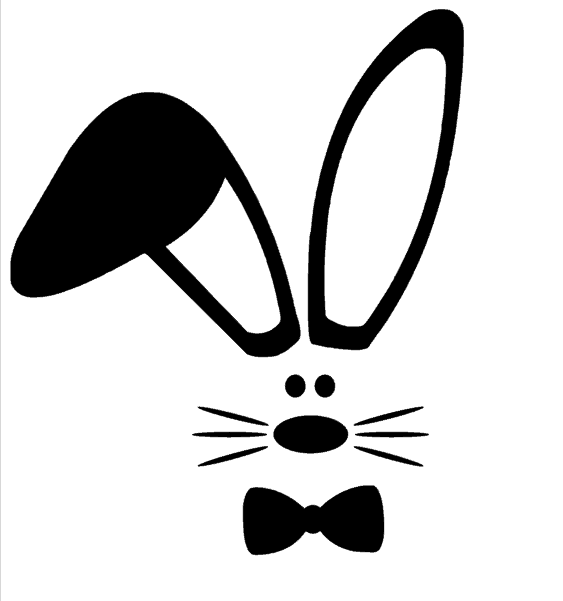 Bunny Bow Tie SVG File
