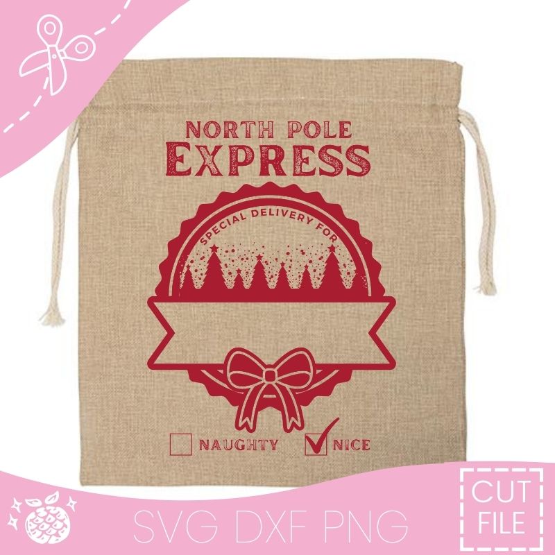 North Pole Express | SVG, DXF, PNG