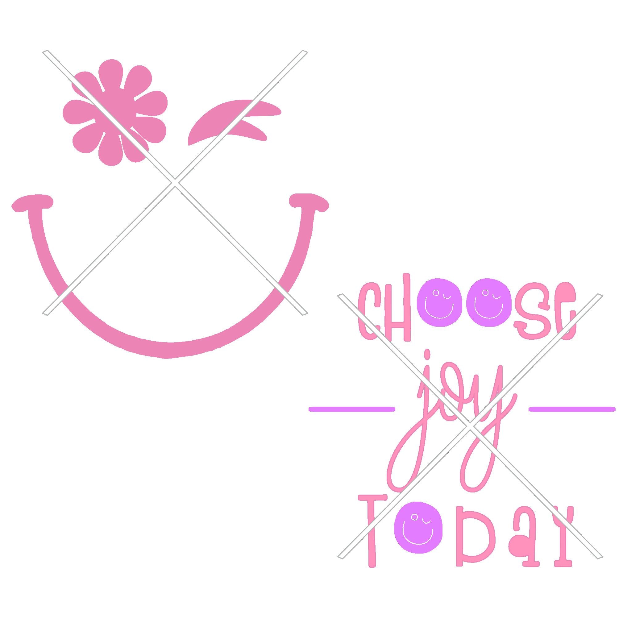 Choose Joy Today Happy Face SVG File