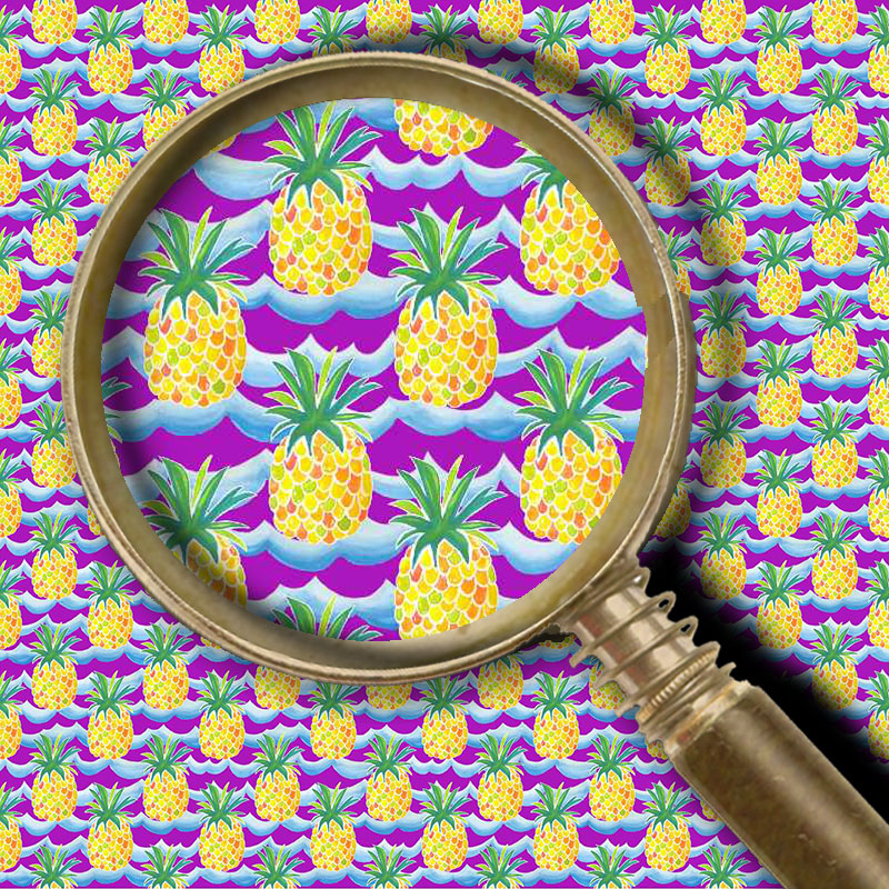 Pineapple Waves - Purple