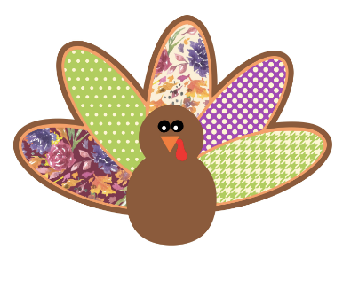 Gobble Turkey File for Printing and Cutting