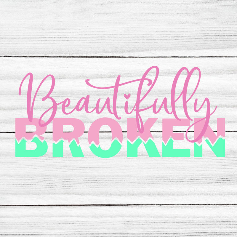 Beautifully Broken SVG and Silhouette Files