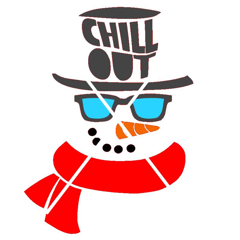 Chill Out Snowman SVG File