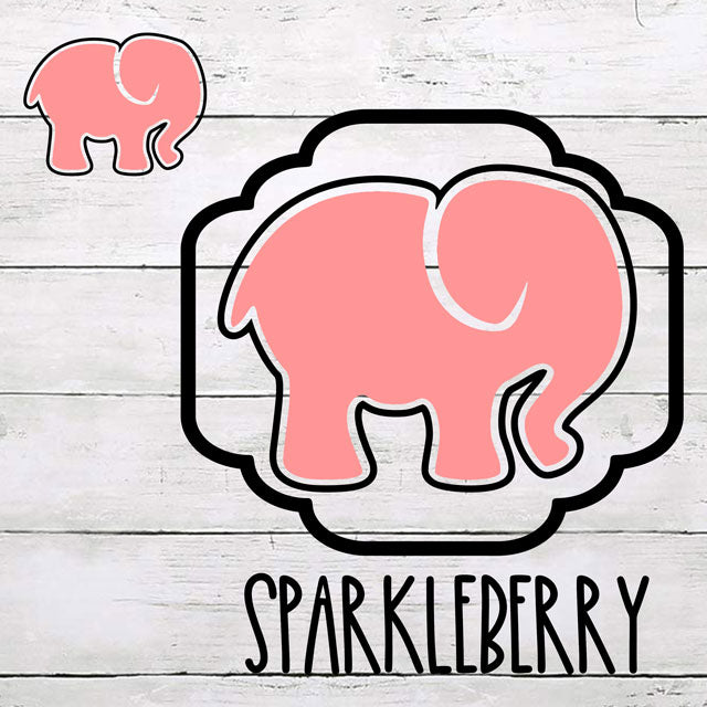 SparkleBerry Elephant SVG and Silhouette Downloadable Files