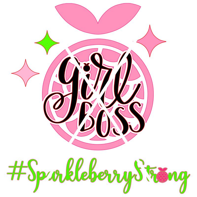 Girl Boss SparkleBerry Strong SVG File